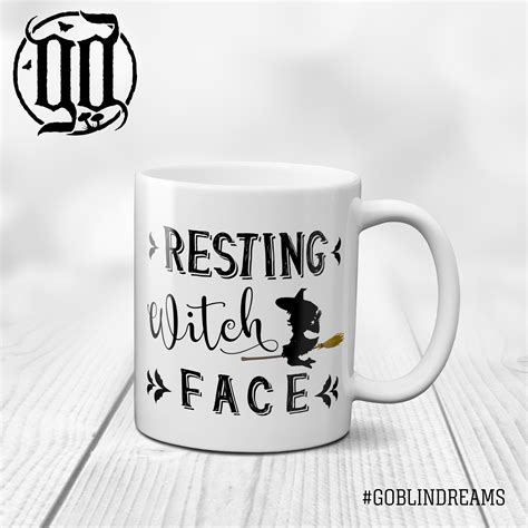 Unleash your inner witch with a resting witch face mug